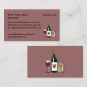 Bartender Mauve Visitekaartje (Voorkant / Achterkant)