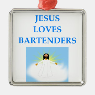 BARTENDER METALEN ORNAMENT