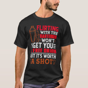 Bartender Mixoloog Bartending T-shirt