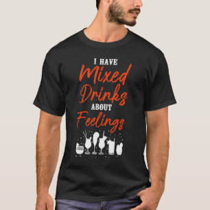 Bartender Mixoloog ik heb gemengde Drinken over ko T-shirt
