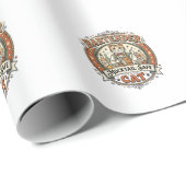 Bartender Mocktail-Veilige Kat Bartender Mocktail- Cadeaupapier (Rol Hoek)