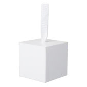 Bartender Mocktail-Veilige Kat Bartender Mocktail- Kubus Ornament (Voorkant hoekig)