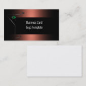 Bartender Modèle Carte de visite Logo Cocktail (Devant / Derrière)