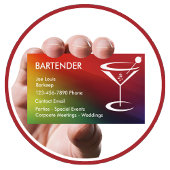 Bartender Modern Cool Visitekaartjes