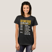 Bartender Ober Uurloon Bartender Ober T-shirt (Voorkant volledig)