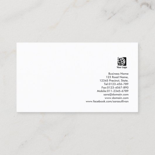 Bartender Script Wine Flow Visitekaartje (Achterkant)
