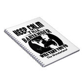 Bartender Shirt - Houd deze Bartender T shirt Notitieboek (Rechterzijde)
