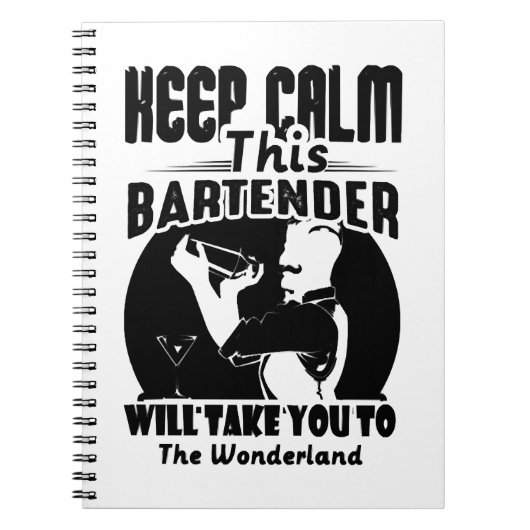 Bartender Shirt - Houd deze Bartender T shirt Notitieboek (Voorkant)