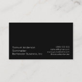 Bartender Sommelier Visitekaartjes (Achterkant)