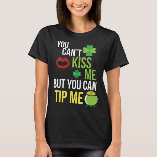 Bartender  St Patricks Day Waitress Waiter Server T-shirt (Voorkant)