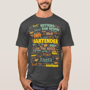 Bartender-terminologie Algemeen gebruikte bartende T-shirt