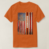 Bartender US Flag T-shirt (Design voorkant)