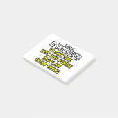 Bartender...veronderstel dat ik nooit verkeerd ben post-it® notes (Schuin)