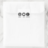 Bartender Vierkante Sticker (Tas)