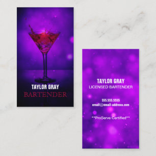 Bartender Visitekaartje
