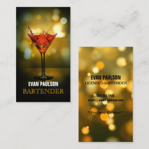 Bartender Visitekaartje