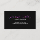 Bartender Visitekaartje (Achterkant)