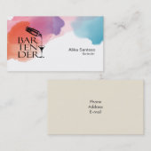 Bartender Visitekaartje (Voorkant / Achterkant)