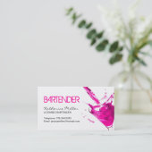 Bartender Visitekaartje (Staand voorkant)