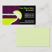 Bartender Visitekaartje (Voorkant / Achterkant)