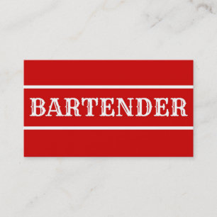 Bartender Visitekaartje