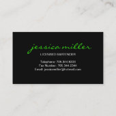 Bartender Visitekaartje (Achterkant)