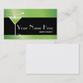 Bartender Visitekaartje Martini Logo (Voorkant / Achterkant)