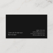 Bartender Visitekaartjes (Achterkant)