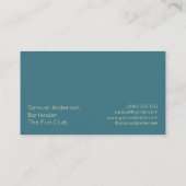 Bartender Visitekaartjes (Achterkant)