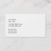 Bartender Visitekaartjes (Achterkant)