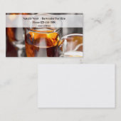 Bartender voor hire Visitekaartjes van hop (Voorkant / Achterkant)
