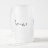 Bartenders hebben meer plezier matglas bierpul (Voorkant links)