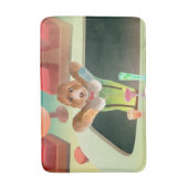 Bartending Dog in Retro Bar Badmat (Voorkant Verticaal)