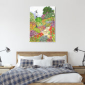 Bartholdi Park Washington DC | Mockingbird Gardens Canvas Afdruk (Insitu (Slaapkamer))