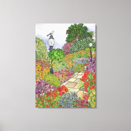 Bartholdi Park Washington DC | Mockingbird Gardens Canvas Afdruk (Voorkant)