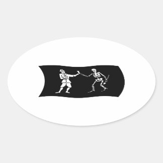 Bartholomew Roberts Flag Sticker