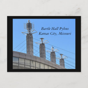 Bartle Hall Pylons, Kansas City, Missouri Briefkaart