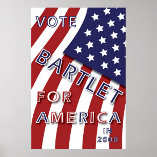 Bartlet voor het Amerikaanse poster