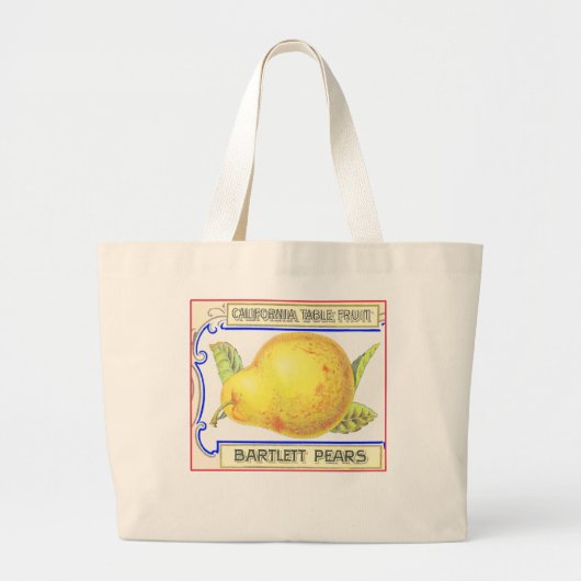 BARTLETT PEARS GROTE TOTE BAG (Voorkant)