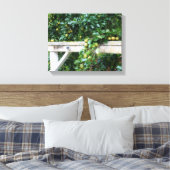 Bartlett Pears op Tree Hitching Post Canvas Afdruk (Insitu (Slaapkamer))