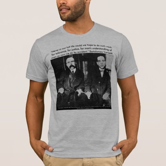 Bartolomeo Vanzetti T-shirt (Voorkant)