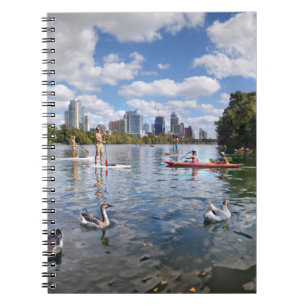 Barton Creek bij Lady Bird Lake - Austin, Texas Notitieboek
