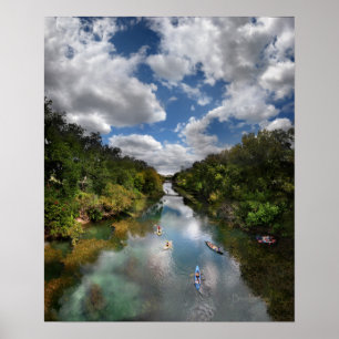 Barton Creek Kayaks - Austin Texas Poster
