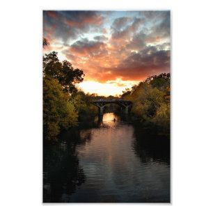 Barton Creek Sunset - Austin Texas Foto Afdruk