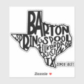 Barton Springs Pool Sticker (Vel)