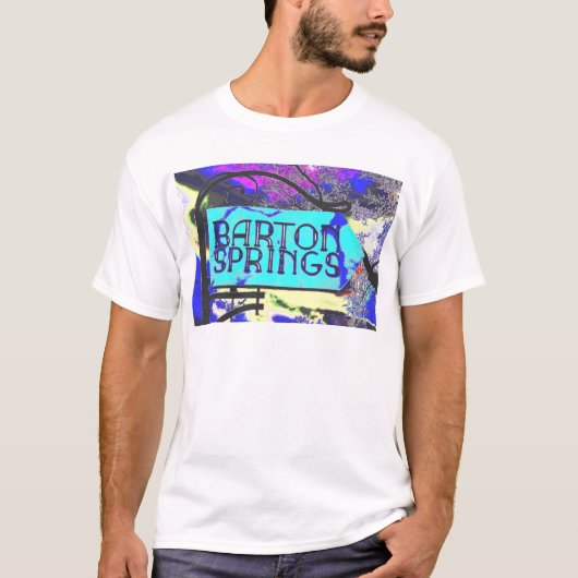 Barton Springs-teken T-shirt (Voorkant)