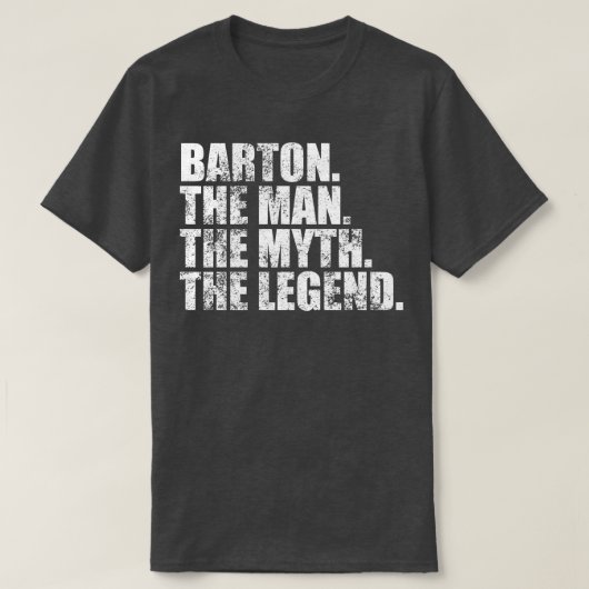 BartonBarton Achternaam Barton S T-shirt (Design voorkant)