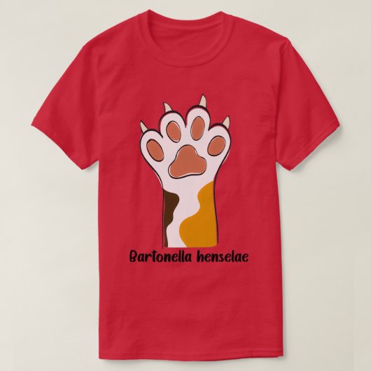 Bartonella henselae t-shirt (Design voorkant)