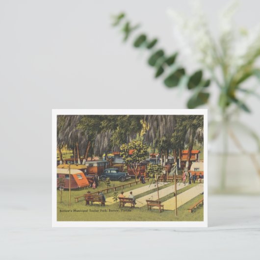 Bartow, Florida gemeentelijke woonwagenkamp Briefkaart (Staand voorkant)