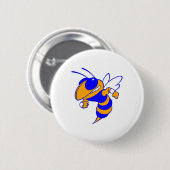 Bartow gele jassen ronde button 5,7 cm (Voorkant /achterkant)